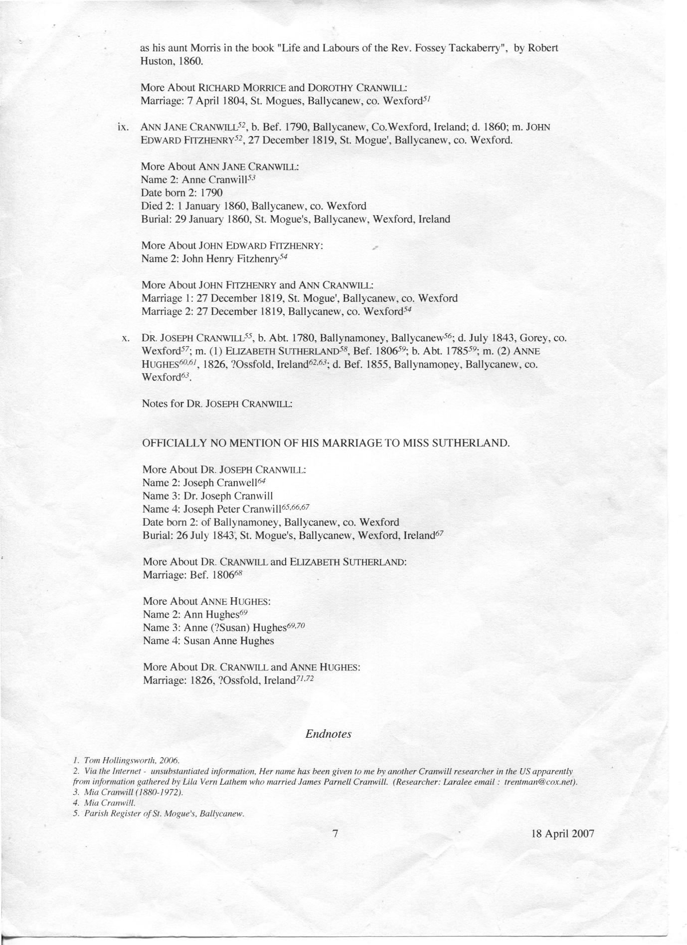 C:\Users\Virginia Rundle\Dropbox\VR\Ancestry Stuff\Kilpatrick\Descendant Chart of John Cranwill by Margaret Greenwood\DJC7.jpg