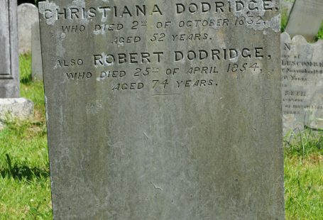 C:\Users\Virginia Rundle\Documents\Ancestry\Northey Moar Files\Doddridge\Robert Dodridge and Christian Galsworthy and their children\Grave of Dodridge, Robert.JPG