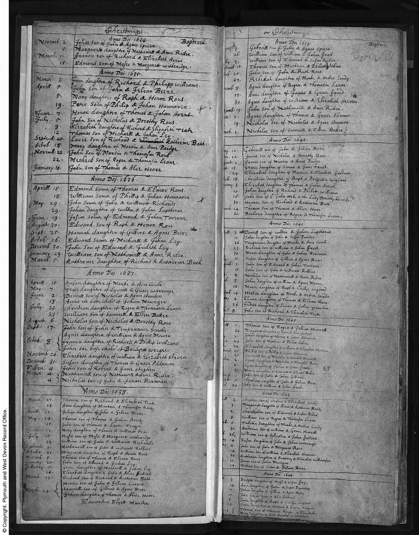 C:\Users\Virginia Rundle\Documents\Ancestry\Northey Moar Files\Galsworthy\Baptism of Jelian Beere April 22 1638 Wembury.jpg