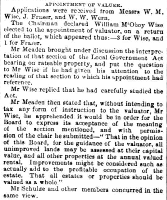 C:\Users\Virginia Rundle\Dropbox\VR\Ancestry Stuff\Rowan to unbuckle PDF's\Appointment as a land valuer The Star (Ballarat Vic1855 - 1864) Friday 23 October 1863, page 2.png